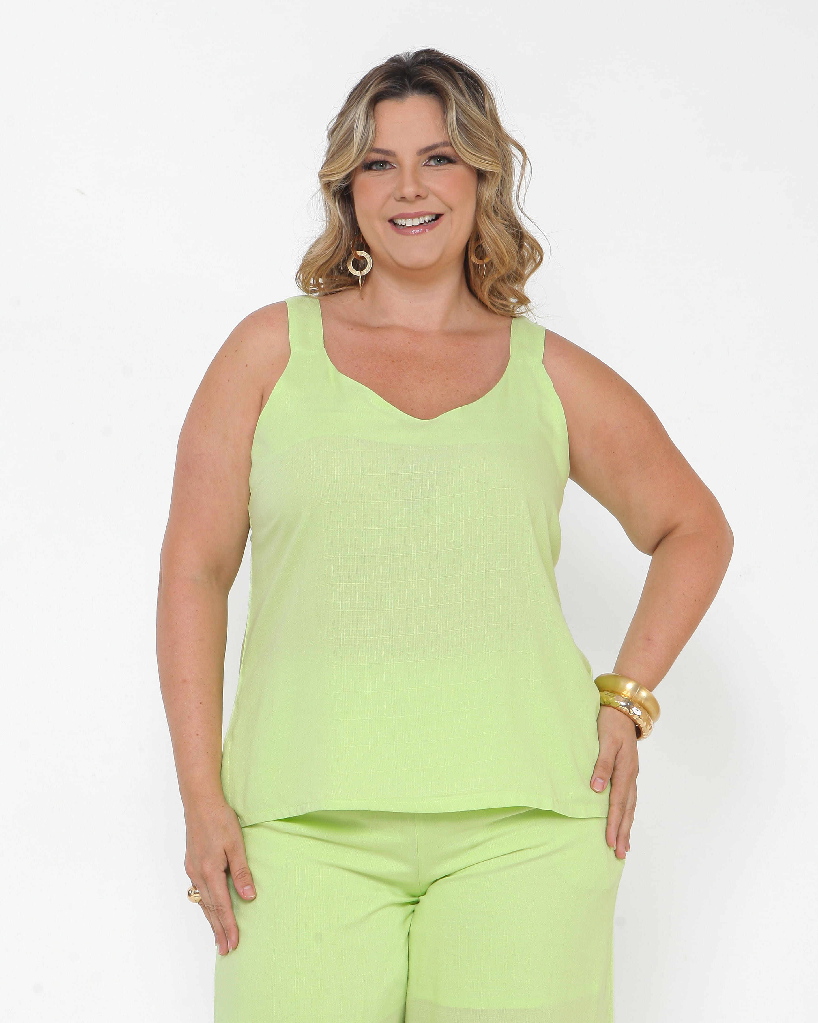 REGATA VISCOLINHO VERDE