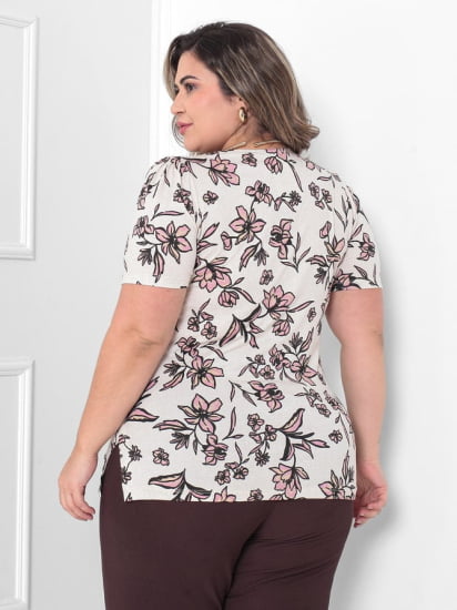 BLUSA  GOLA V ESTAMPADA FLORAL