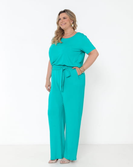 MACACÃO VISCOLYCRA VERDE TURQUESA